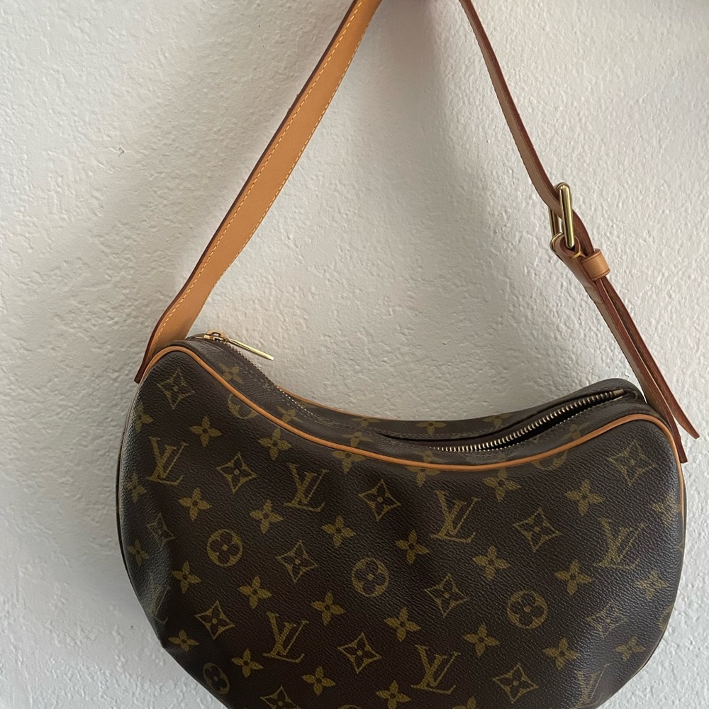 Louis Vuitton Tan and Brown Monogram Shoulder Bag
